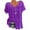 #2-Purple, variant on Patlollav Womens Tops Plus Size Short Sleeve V-Neck Shirts