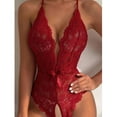 thumbnail image 4 of uublik Valentines Lingerie Set for Women Lace Plus Size Babydoll Sexy Naughty Bodysuit, 4 of 5