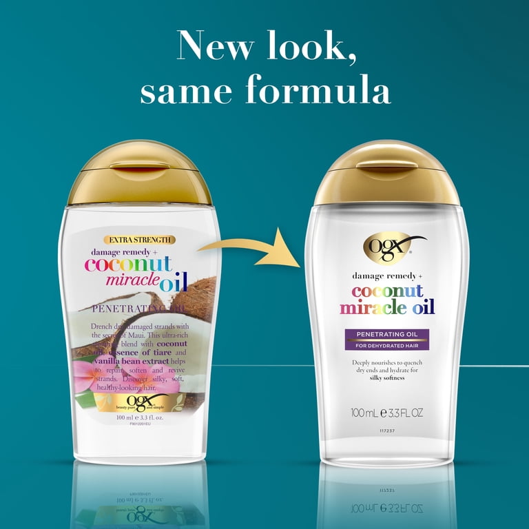 OGX Coconut Miracle Oil Penetrating Hair Oil Treatment, 3.3oz