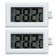 thumbnail image 4 of 2 termómetros digitales electrónicos, termostato, medidor de temperatura, actualización de 2 segundos con sonda, color blanco, 4 of 15
