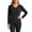 Black, variant on Women's Plus Size thermal Underwear Top Fleece Lined V Neck Long Sleeve Warm Base Layer Shirt Soft Comfy Cold Weather Top for Loungewear Daily Wear Red