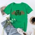 thumbnail image 5 of Pompotops Blouse Décontractée pour Femmes Imprimée pour la Saint-Patrick à Manches Courtes et Col Rond, 5 of 5