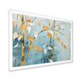 thumbnail image 3 of Designart "Golden Minimalism With Blue Bamboo I" Bamboo Picture Framed Canvas Wall Art, 3 of 5