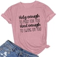 thumbnail image 1 of Birdeem Mode Femmes Été Demi-Manche Chandail-Over Couleur Unie Blouse Décontractée, 1 of 3