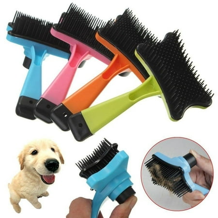 Pet Hair Remove Brush, Best Car & Auto Detailing Brush Portable Dogs Cats Hair&Lint Remover Brush Rubber Massage Brush for Car&Auto Furniture, Carpet, Clothes, (Best Way To Pick Up Dog Hair On Hardwood Floors)