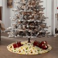 thumbnail image 4 of Fotbe Tropical Fruits Pattern Christmas Tree Skirt, Tree Skirts Plush Christmas Decorations, Christmas Tree Skirts Xmas Decorations Holiday Party Decor-48", 4 of 6