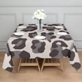 thumbnail image 3 of Beige and Black Of Leopard Print Square Tablecloth,Waterproof Square Table Cover,Wipeable Spillproof Washable Table Cover for Home Kitchen Party Decor 52"x52"(132x132cm), 3 of 6