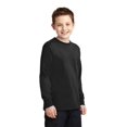 thumbnail image 4 of Port & Company Youth Long Sleeve Core Cotton Tee-L (Jet Black), 4 of 6