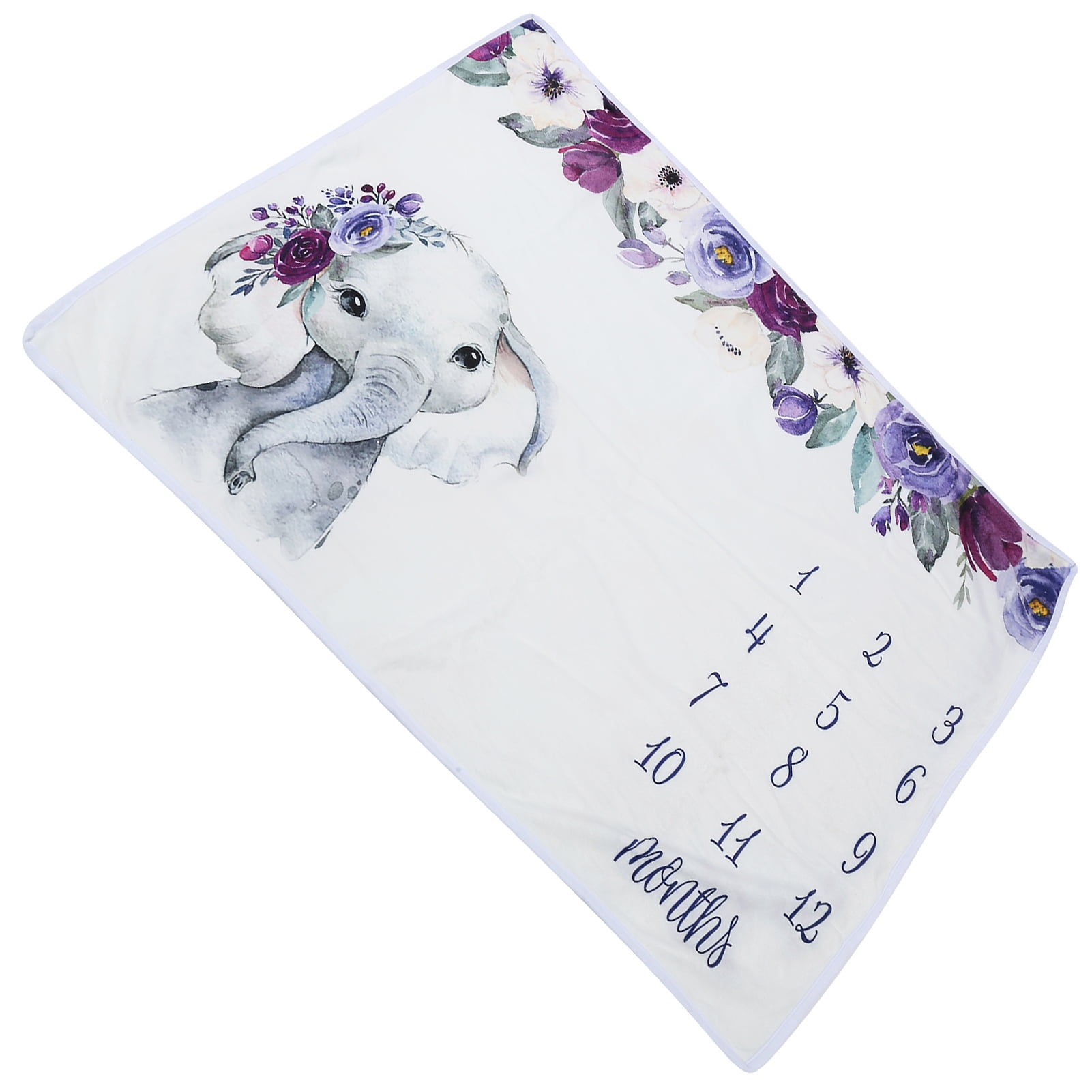 Ymiko Baby Monthly Milestone Blanket,Newborn Growth Chart Blanket,Baby