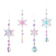thumbnail image 3 of de Navidad, carillón de viento de cristal Artificial, colgante de ventana, adorno colorido para interiores y exteriores, duradero y vers, 3 of 8