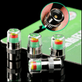 thumbnail image 4 of 8X Car Tire Valve Stem Caps Pressure Monitor Sensor Indicator 3 Color Alert, 4 of 10