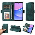thumbnail image 4 of Nalacover for Samsung Galaxy S24 FE Wallet Case Premium Pattern PU Leather Flip Purse Cover with Card Holder Magnetic Closure Shockproof Protective Phone Case with Wrist Strap & Flip Stand, Green, 4 of 10