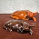 thumbnail image 2 of Ebony wood carved water buffalo figurine, solid wood carved reclining ox craft, animal zodiac, redwood ox home decoration, gift., 2 of 4