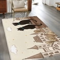 thumbnail image 2 of Vintage Rustic Area Rugs 3'x5', Washable Small Throw Rugs for Living Room Bedroom, Farmhouse Houses Building Cats Beige Indoor Outdoor Rug Non-Slip Low Pile Carpet Runner Reversible Floor Mats, 2 of 8