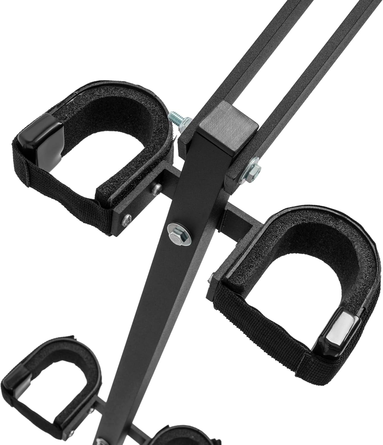 KOJEM Universal UTV Sporting Clays Gun Rack Compatible with Polaris Ranger General Pioneer Golf Cart Cargo Bed Gun Holder Mount W/4 Tools Rack Aluminium Powder Coated Black