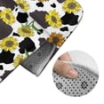 thumbnail image 5 of Xecao Black Cow Sunflowers 2-Piece Vintage Seamless Anti-Skid Mat Set, featuring a stylish pattern for a safe and elegant toilet rug experience, 5 of 6