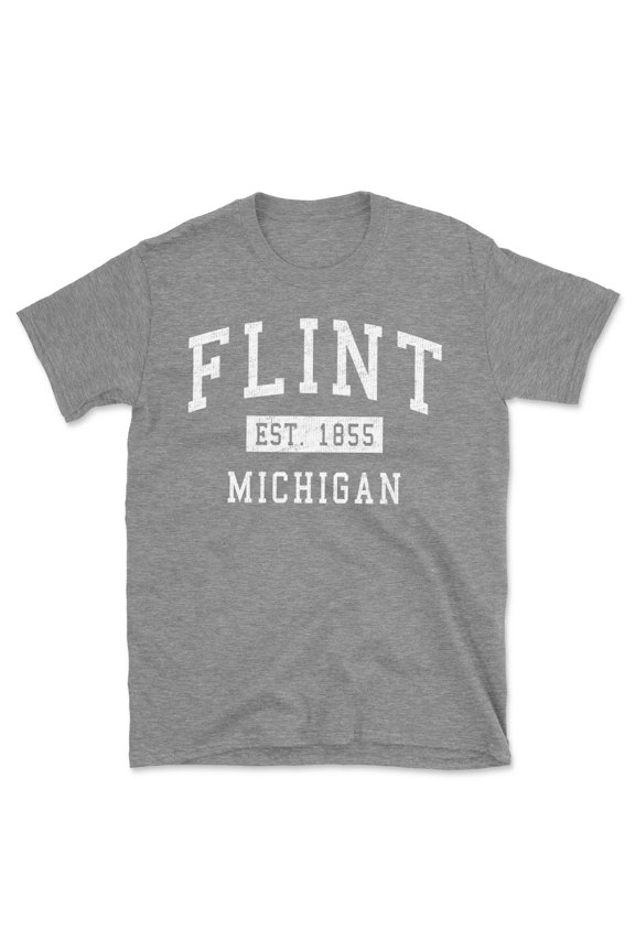 Flint Michigan Classic Established Men's Cotton T-Shirt