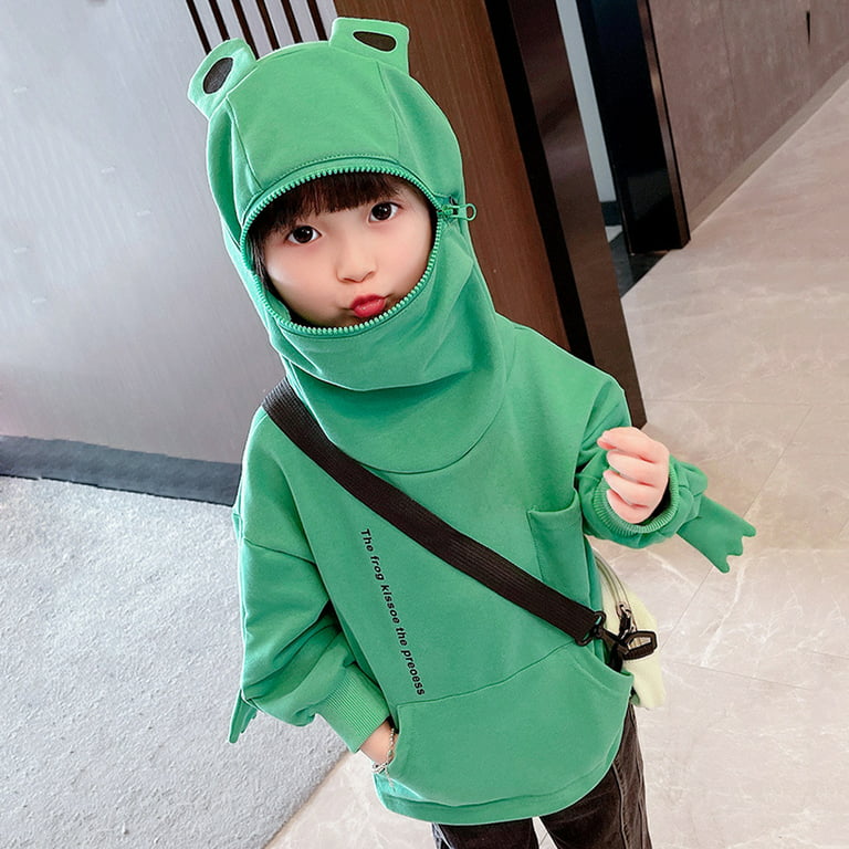 Cat And Sweaters Boys Pocket 3D Mouth Toddler Baby With Large Hoodies  Sweatshirt Kids Zipper Cartoon Girls Pullover Hooded Girls Tops Warm  Sweater Toddler