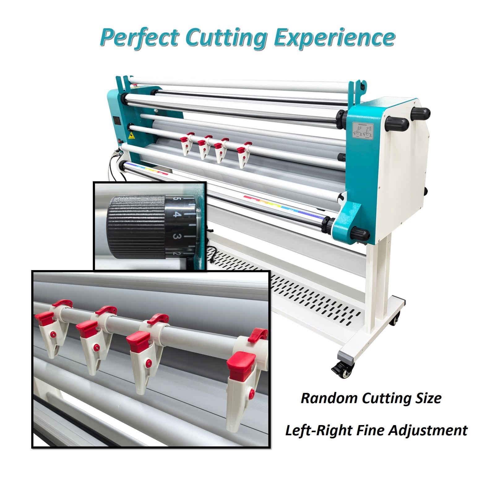 64 Inch Pneumatic Hot Cold Laminator Self-Stripping No Air Compressor