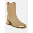 thumbnail image 3 of Emberly Suede Square Toe Ankle Boots, 3 of 8