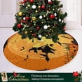 thumbnail image 6 of FMSHPON Witch Pumpkins Moon Bats Xmas Christmas Tree Skirt Stand Mat for Holiday Party Decoration Indoor Outdoor 36 inches, 6 of 6