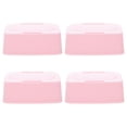 thumbnail image 3 of Caja dispensadora de pañuelos de plástico de 4 piezas, contenedor para toallitas húmedas para bebés, estuche para guardar mascarillas, caja para el baño del hogar., 3 of 6
