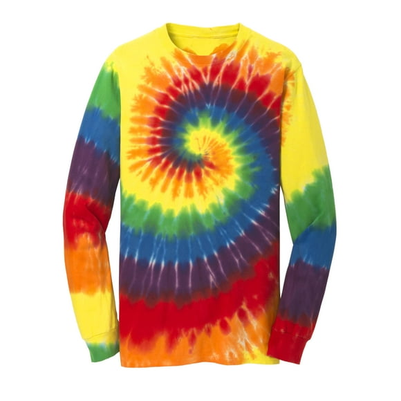 Gravity Threads Tie-Dye Long-Sleeve Shirt - Rainbow - 4X-Large