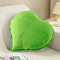 thumbnail image 3 of Leaf Shaped Pillow 5.12 Inch 3D Design Plush Throw Cushion Novelty Home Decor for Living Room Sofa Bedroom Couch Car Backrest Comfort Green Nature Inspired Decorations, 3 of 4