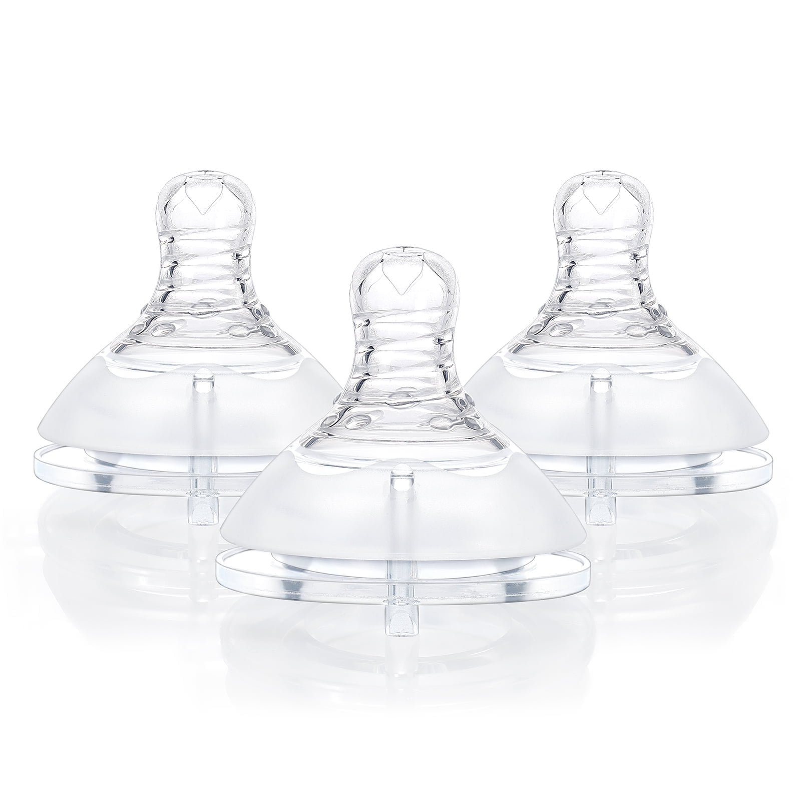 LittleForBig Silicone Soft Touch Adult Bottle Nipples Replacement Teat Compatible with LittleForBig Bottles - Lip Care Bottle Nipples for Adults 3-Pack