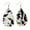 E, variant on SUSHANG Cow Earrings New Cow Pattern Animal Leather Earrings Women Round Water Drop Leather Earrings Elegant Leather Pendant Earrings Women Jewelry