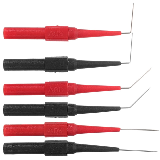 OULII 6Ud Multimeter Test Leads Con Puntas Anguladas Para Acceso Fácil Y Pruebas Eléctricas
