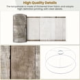 thumbnail image 4 of Cottagecore Linen Drum Lampshades Rustic Wooden Plank Natural Texture Earthy Tones 13"x13"x10" Light Shade for Table Lamps Floor Lamp Shades Lampshade Replacement Assembly Required, 4 of 8