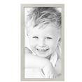 thumbnail image 2 of ArtToFrames 14" x 26" Slanted Lip White Picture Frame, 14x26 inch White Wood Poster Frame (WOM-4825),  Pack, 2 of 7