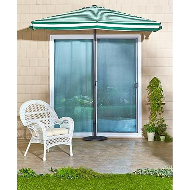 Half Umbrella Collection Cabana Green Half Rectangular Umbrella Walmart Com Walmart Com