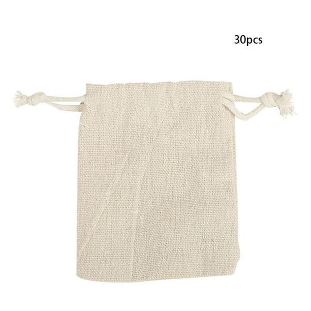 Bolsa de regalo con cordón de 30 piezas, bolsa de regalo para banquete de boda, dulces, galletas, repostería, almacenamiento, bolsa de lino, 12x15 cm Noticed HA9183-03B