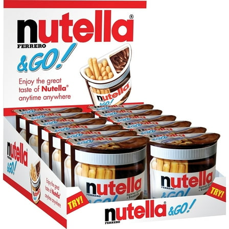 Nutella Hazelnut Spread and Breadsticks, 1.8 oz, 12/Box (80314)