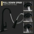 thumbnail image 2 of Sifo Hands Free Touchless 1-Handle Pull-Down Sprayer Kitchen Faucet with Motion Sense and Fan Sprayer in Matte Black, 2 of 8