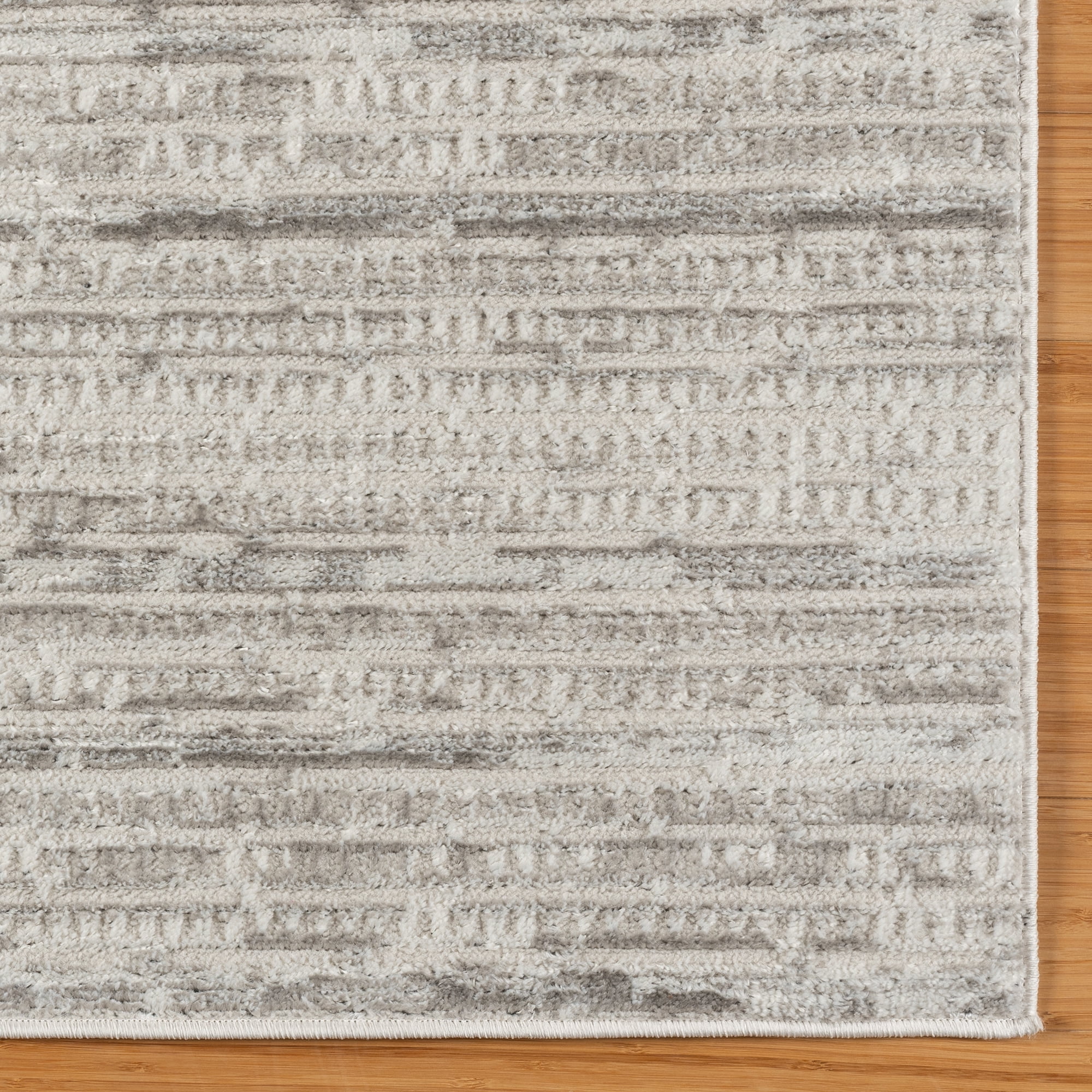 Gertmenian Missha Dario Modern/Contemporary Striped Cream Indoor Area Rug, 6x9