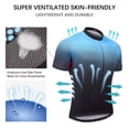 thumbnail image 3 of Men's Summer Short Suits Cycling Set Cycling Jersey with 5D Padded Riding Shorts Quick Dry Breathable Cycling Jersey Set for Outdoor Sport Cycling Biking, 3 of 7