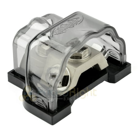 0ga Ring Terminals Xscorpion GDBRP Power Ground Ring Terminal Distribution Block Universal 8 4 2 0 Gauge In Out ()