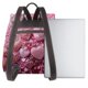 thumbnail image 3 of Balery Pink Glitter Heart Candy Mochila de Cuero para Mujeres, Gran Capacidad, Bolsa de Viaje Multifuncional, Mochila de Cuero y Bolsa de Hombro para Mujeres, 3 of 4