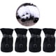 thumbnail image 1 of CHAO 2 pares de zapatos antideslizantes para perros, estos cómodos zapatos para perros de suela suave con cinta reflectante (talla 4 negro), 1 of 5