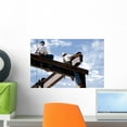 thumbnail image 1 of Two Ironworkers atop Skeleton Wall Mural by Wallmonkeys Peel and Stick Graphic (18 in W x 12 in H) WM284754, 1 of 4