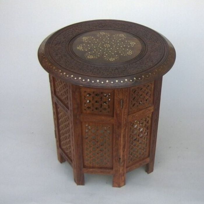 India Overseas Trading Wooden Carved Table 