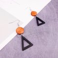 thumbnail image 3 of Drop Earrings Decorative Heart Loop Triangle Star Pendant Wooden Earrings Dangle Earrings, 3 of 4