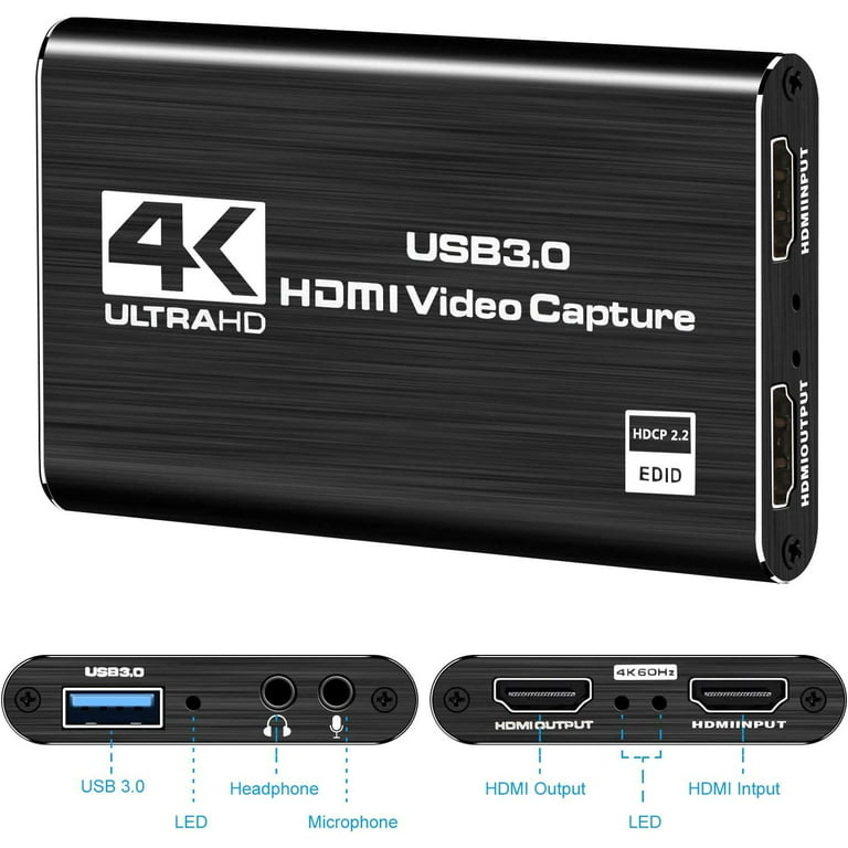 DIGITNOW!Carte de Capture HDMI 4k,Capture 1080p60, Enregistrement
