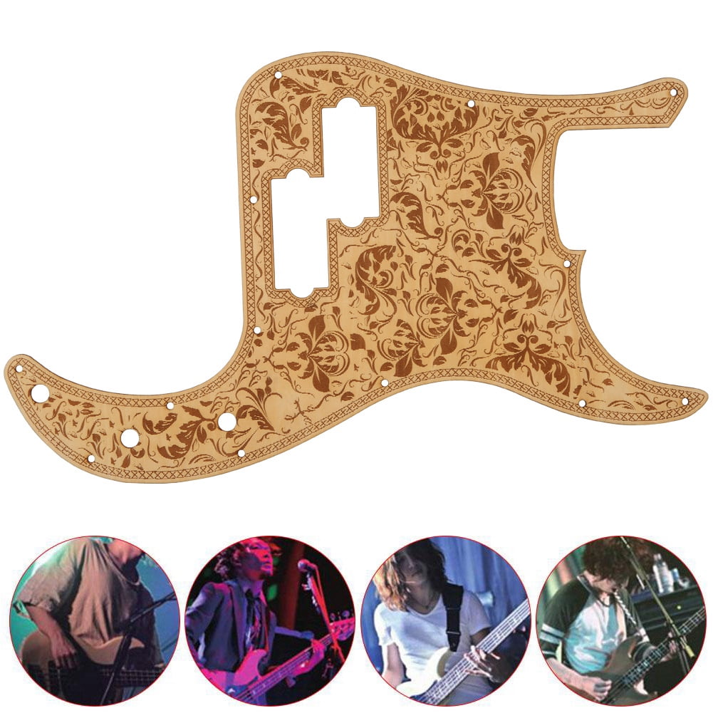 Electric Bass Pickguard Maple Wood Grain Pick Guard Musical Instrument Accessories