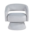 thumbnail image 2 of Attached Cushions Gray Swivel Chair / Offers Comfort in Primary Space, 2 of 5