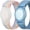 Blue, variant on Kids Wristband Compatible with Apple AirTag, Protective Case for Air Tag GPS Tracker Holder with Nylon Bracelet, Adjustable Anti Lost Watch Band for Toddler Child Elder(Rainbow A & Blue)