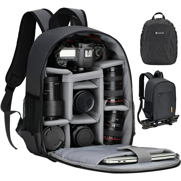 Camera Bag Professional Camera Backpack with Rain Cover Laptop ...
